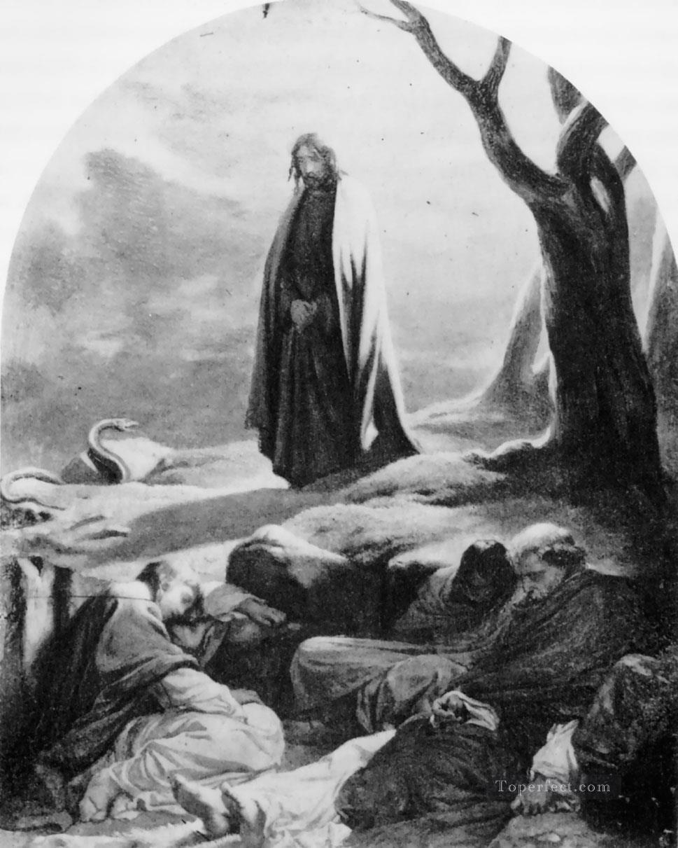 Christ in the garden of Gethsemane 1846 histories Hippolyte Delaroche Oil Paintings
